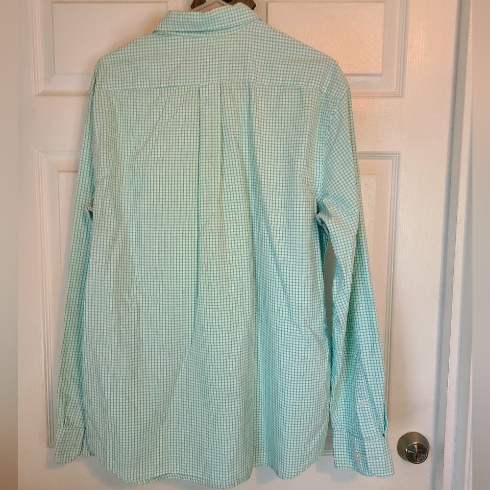 The Gap Men's Classic Long Sleeve Dress Shirt, Size: Large, Color: Green - Picture 9 of 12